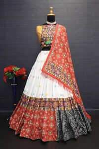 VC09 Digital Print Muslin Cotton Lehenga Choli