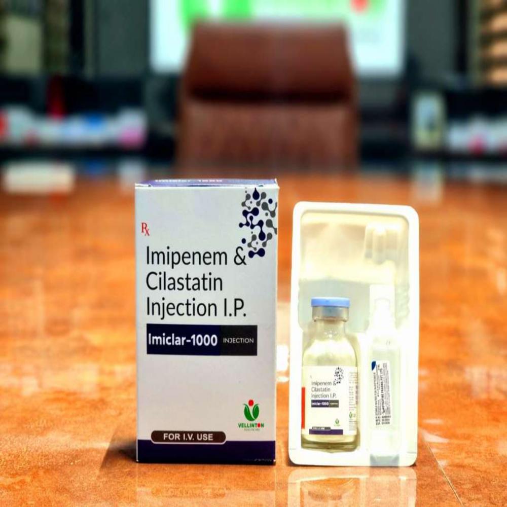 Imipenem 500 Mg + Cilastatin 500 Mg Injection - Physical Form: Liquid