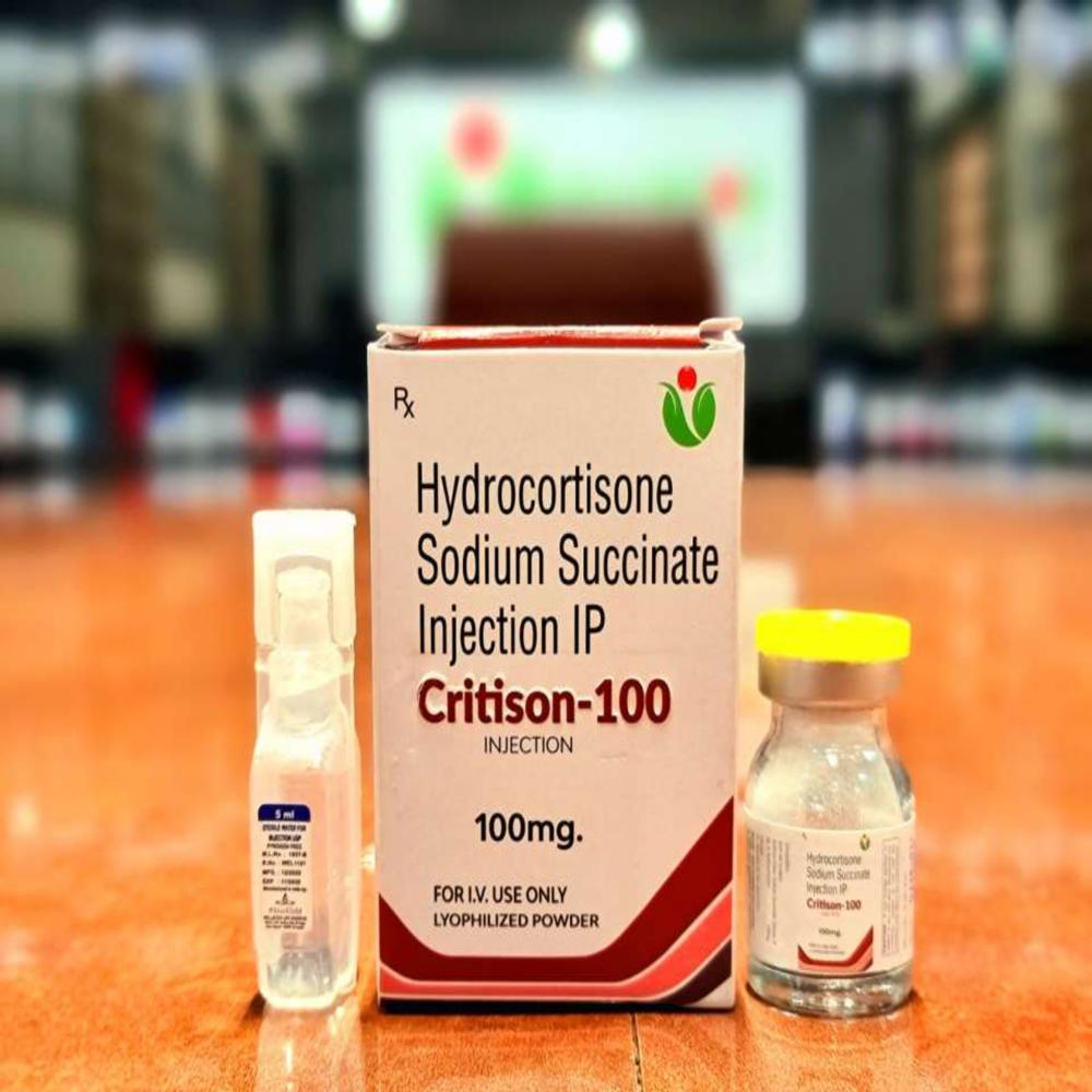 Hydrocortisone Sodium Succinate 100 Mg - Liquid Form | Anti-inflammatory Solution For Medical Use, Sterile And Ready-to-use