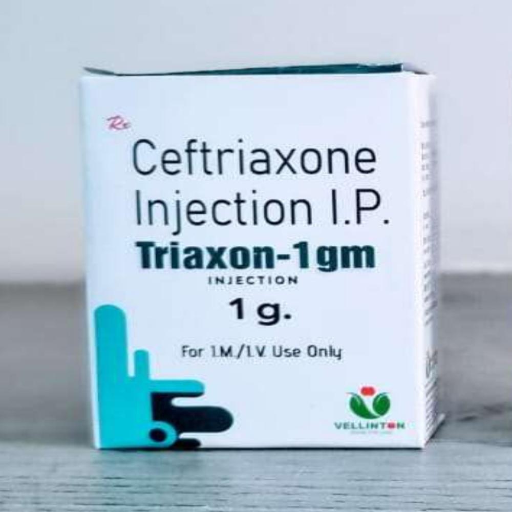 Ceftriaxone - 1 Gm Injection, Broad-spectrum Liquid Antibiotic For Bacterial Infections