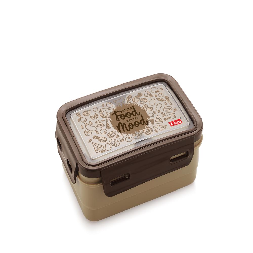 Robust Steel Lunch Box - Aluminum Alloy, Standard Size | Durable Abs Plastic, Painted Gray, Industrial Use, Easy To Clean