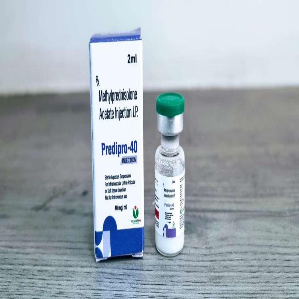 मेथाइल प्रेडनिसोलोन एसीटेट 40 मिग्रा इंजेक्शन