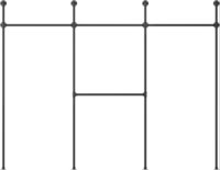 Industrial Pipe Clothing Rack On Wall,Moden Wall Storage Rack