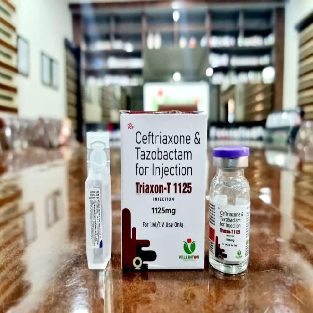 सेफ्ट्रियाक्सोन 1000 मिग्रा + ताज़ोबैक्टम 125 मिग्रा