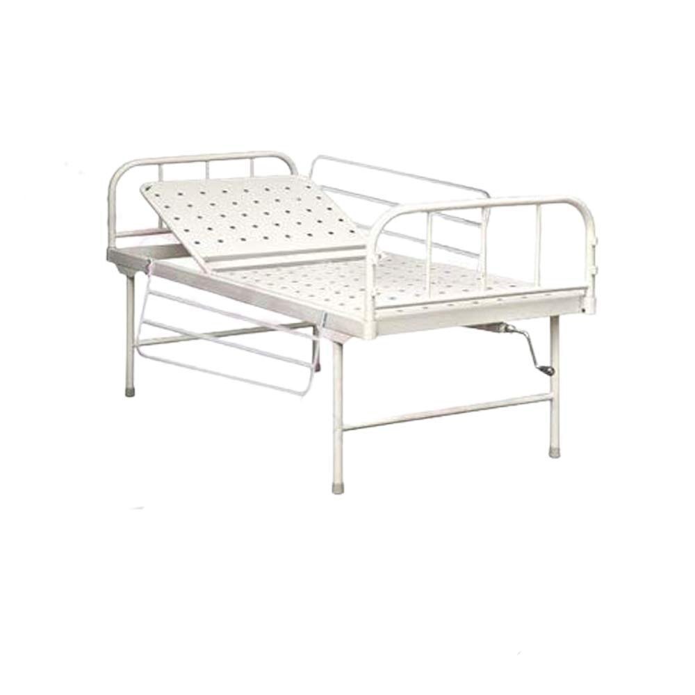 Hospital or Medical Patient Bed with Side Railing (White)