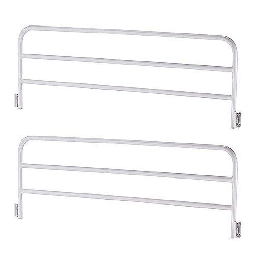 Hospital or Medical Patient Bed with Side Railing (White)