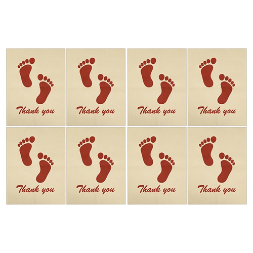 Car Foot Mats Pack Of 8 - Back Material: Rubber Tpr