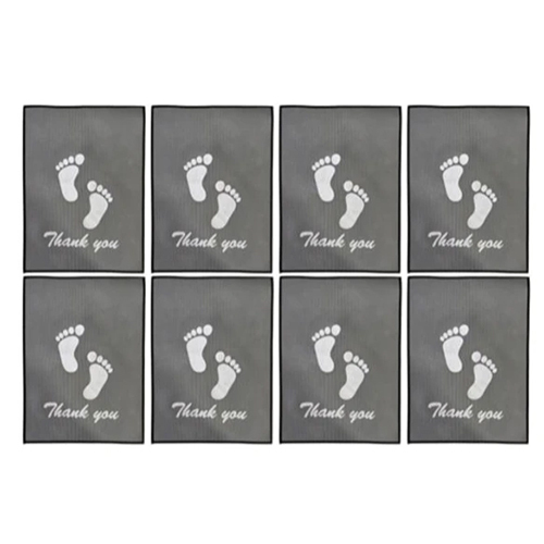 Premium Car Foot Mats (Pack Of 8) - Back Material: Rubber Tpr