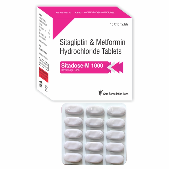 Sitagliptin Metformin HCL IP 1000 mg tab