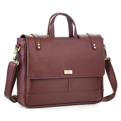 18L Leather Office Laptop Bag - Capacity: 18 Ltr