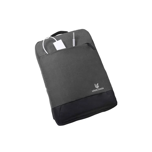 30l Laptop Backpack Bag - Polyester Material, 15.6-inch Size, Grey Color | Zipper Closure, Spacious Design For Laptops And Accessories
