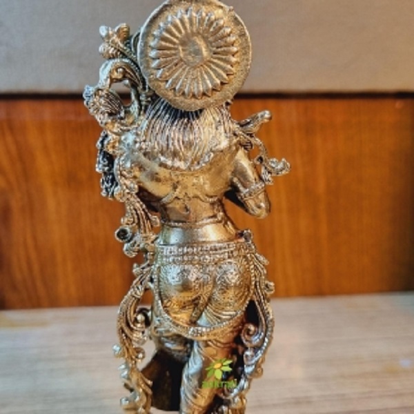 Brass Radha Rani Murti Divine Brass Radha Rani Idol By Aakrati