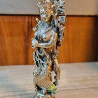 Brass Radha Rani Murti Divine Brass Radha Rani Idol By Aakrati