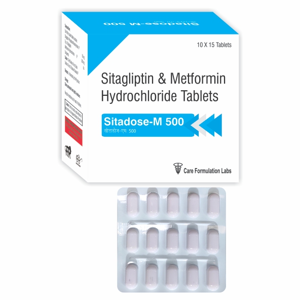 Sitagliptin Metformin HCL IP 500 mg, tab