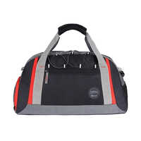 Black Polyester Casual Duffle Bag - 25 Ltr Capacity, Zipper Closure | Lightweight, Durable Design, Versatile Black Color For Travel And Gym