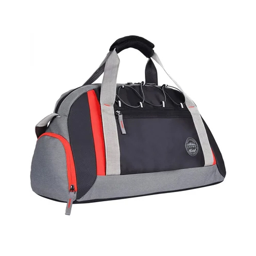 Black Polyester Casual Duffle Bag