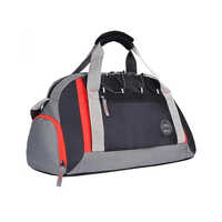 Black Polyester Casual Duffle Bag