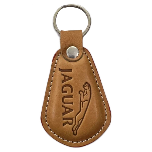Brown Promotional Leather Keyrings