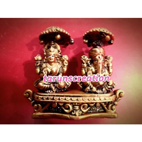 Hand Made Resin Laxmi Ganesh Statue - Feature: Durable