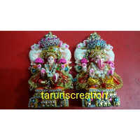 Terracotta Laxmi Ganesha Statue - Color: 5