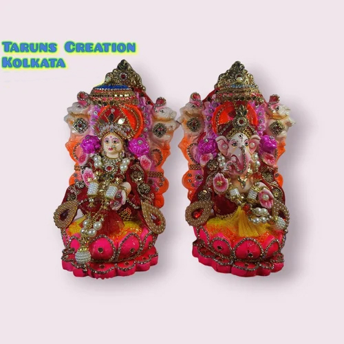 Laxmi Ganesh Clay Statue For Diwali