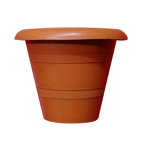 Fiber Flower Pot - Color: Brown