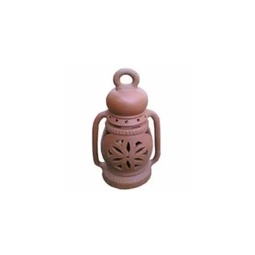 Elegant Look Terracotta Lantern - Color: Brown