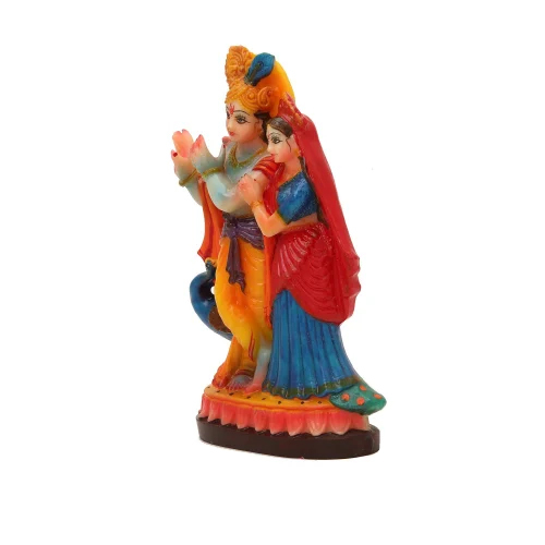 Radha Krishna Fiber Statue