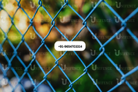 Tennis Court Chain Link Fencing, PVC Coated Iron Chain Link Fencing