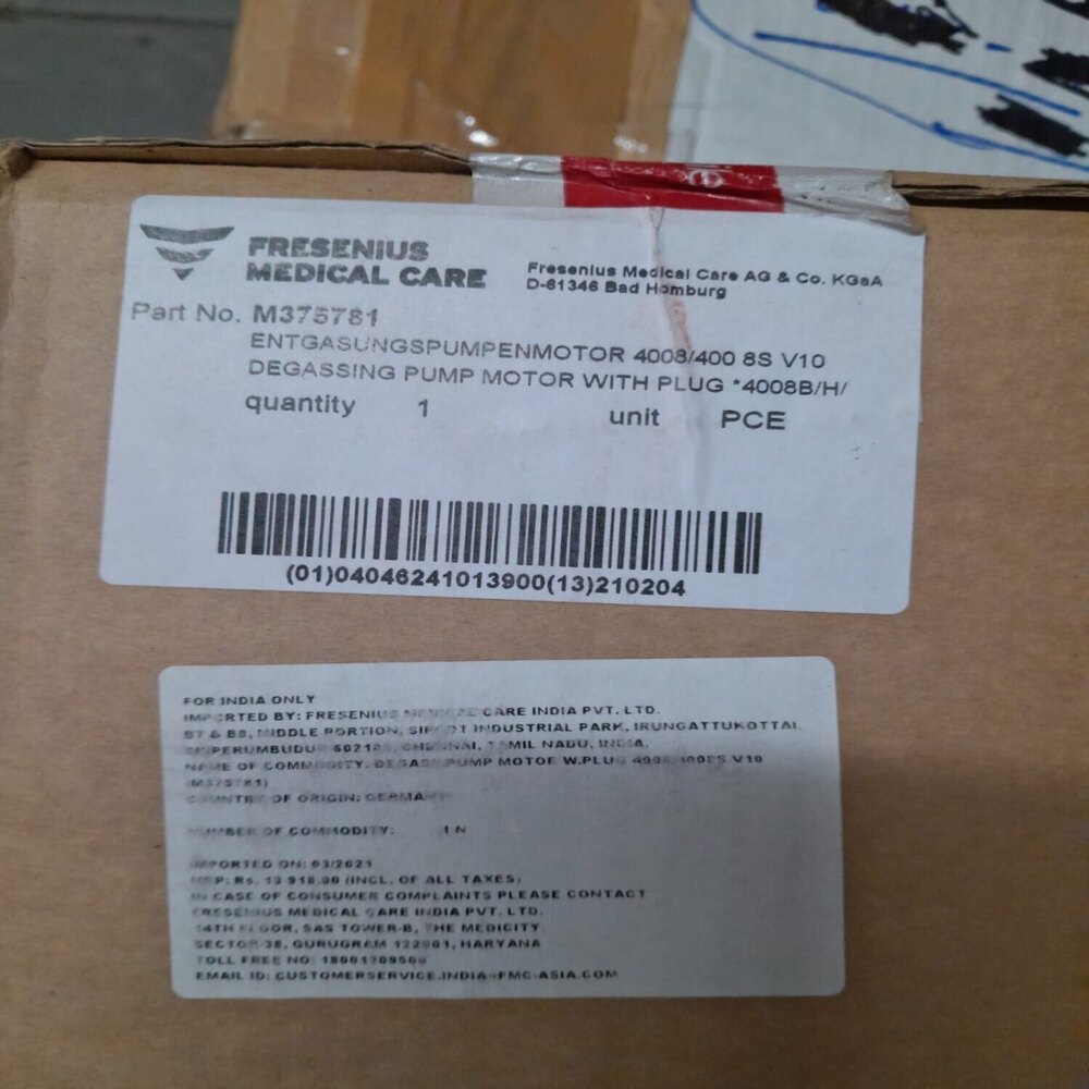 Digassing Pump Motor With Plug 4008/h