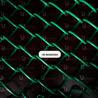 Green PVC Coated Chain Link Fence, Iron PVC Coated Chain Link Fencing