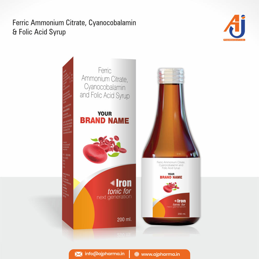 FERRIC AMMONIUM CITRATE, CYANOCOBALAMIN AND FOLIC ACID SYRUP