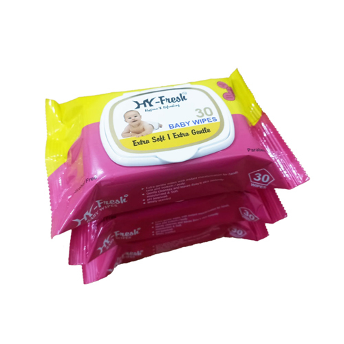 Hy-Fresh Almond Oil Baby Wipes - Color: White