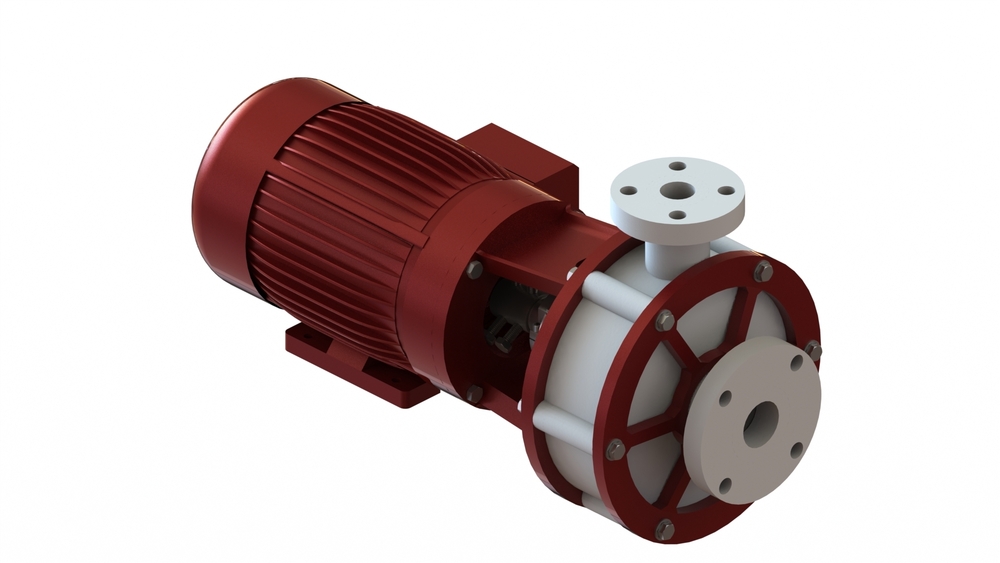 Industrial Pvdf Monoblock Pumps - Flow Rate: Upto 80 Ma /Hr