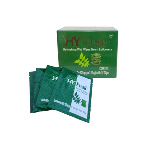 Hy-Fresh Neem And Aloevera Refreshing Wipes