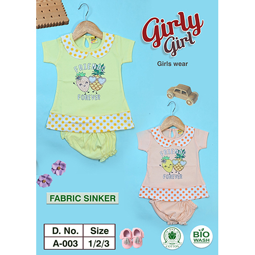 Girls Cotton Frocks and Pants - 100% Cotton, XS Size for Ages 3-4 Years, Various Colors Available | Modern Style, Durable & Soft Fabric