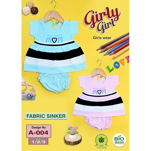 Girls Cotton Frocks And Pants - XS Size, Various Colors | Cool & Dry Fabric, Shrink-Resistant, Washable, Trendy Printed Design for Summer