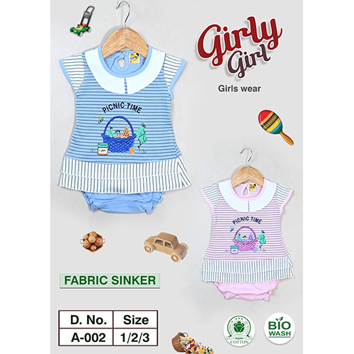 A-002 Girls Cotton Frocks And Pants
