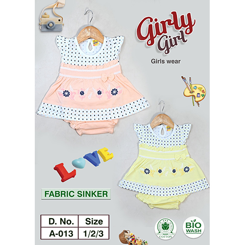 A-013 Girls Cotton Frocks And Pants