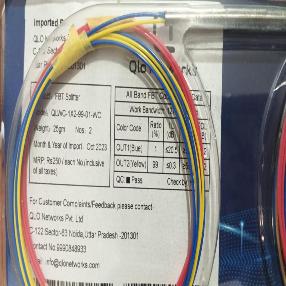 Syrotech 99/1 Coupler - Range: Operating Wavelength And Bandwidth :1310/1490/1550+-40nm