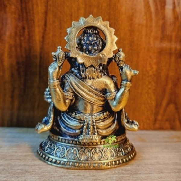 Aakrati Brass Mini Ganpati Idol Perfect Religious Decor for Home & Office Blessings