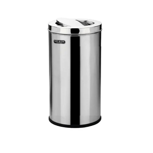 Nelkon Steel Dust Bin with Swing Lid 15x28