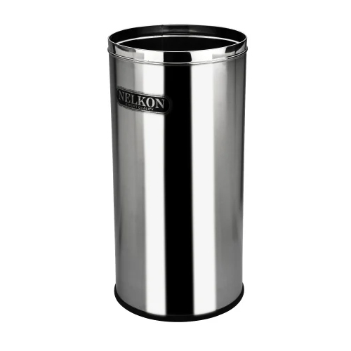 8989 12 Litter Solid Open Top Steel Dustbin - Application: Commercial