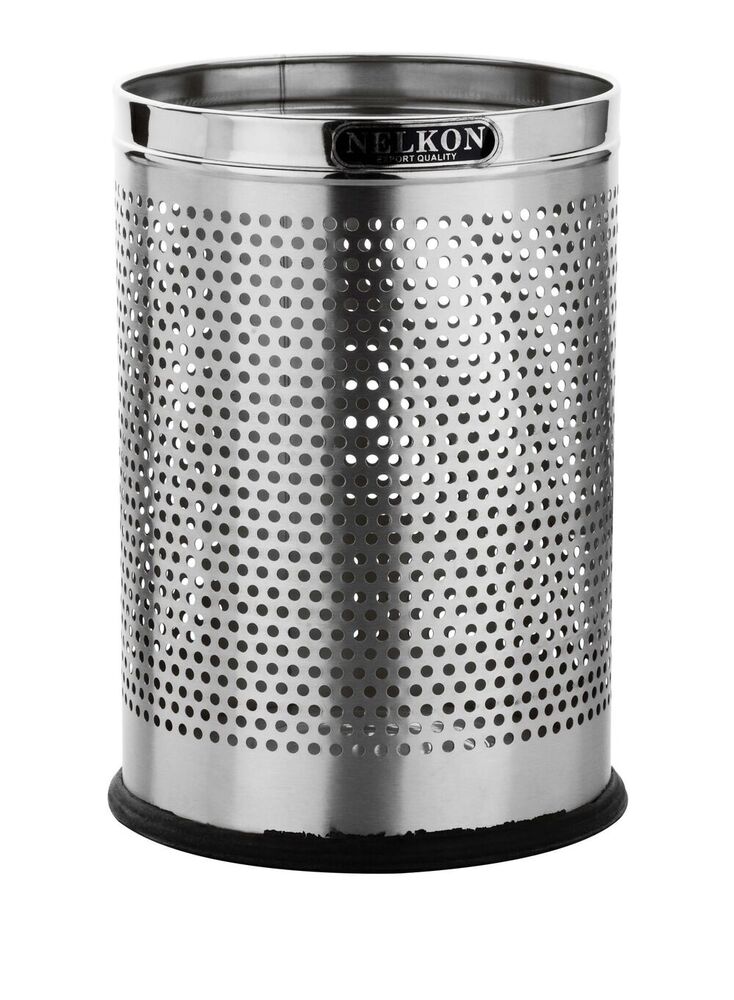 Open Steel Dustbin Perforated 18L