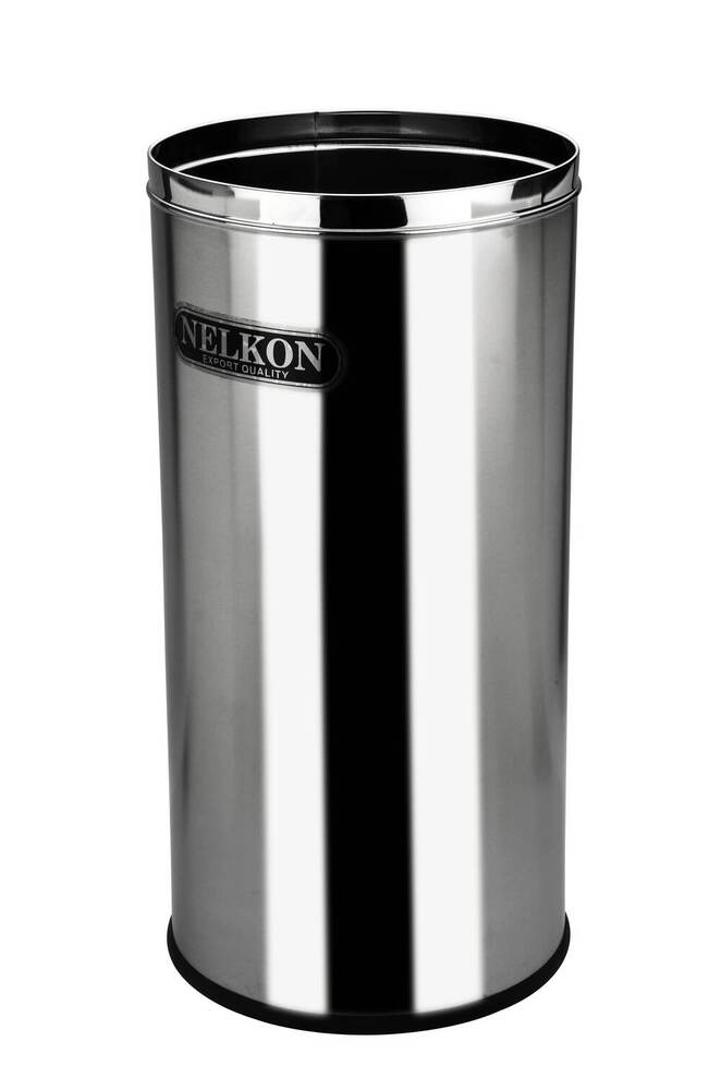 Open Top Solid SS Dustbin 8x12