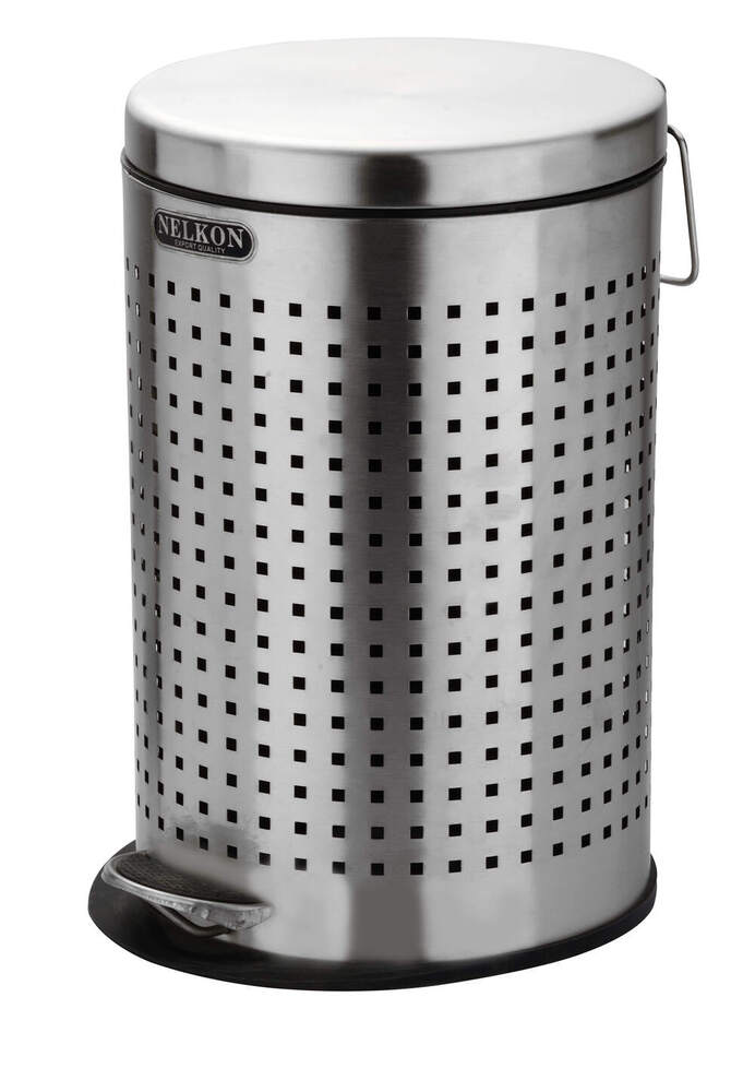 25L Steel Pedal Perforated Dustbin