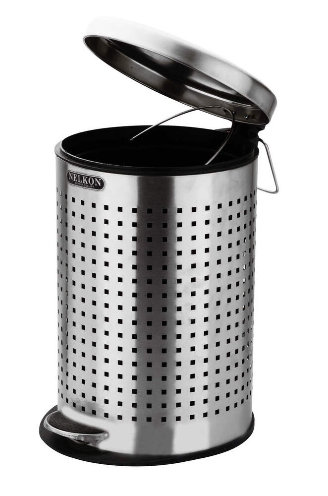 12L Steel Pedal Perforated Dustbin