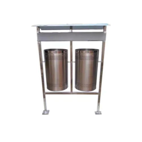 Double Dust Bin with Stand and Canopy