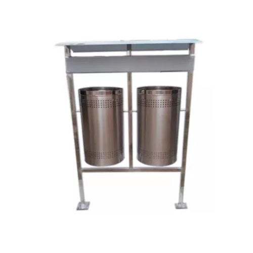 120L SS Twin Dustbin