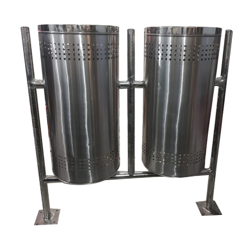 50L Stainless Steel Outdoor Dust Bin